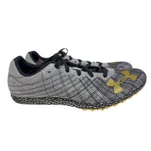 NEW Under Armour UA Men's UA HOVR Shakedown Track Spikes Halo Grey Size 5.5
